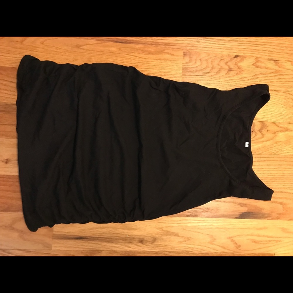 Black maternity tank top